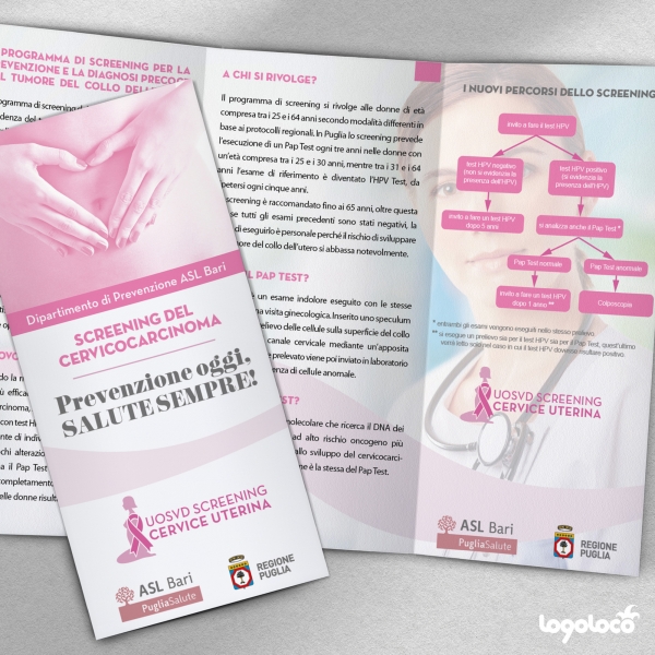 Asl Bari - U.O.S.D. Screning Cervice Uterina: pieghevole