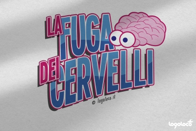 La fuga dei cervelli: logo e coordinata